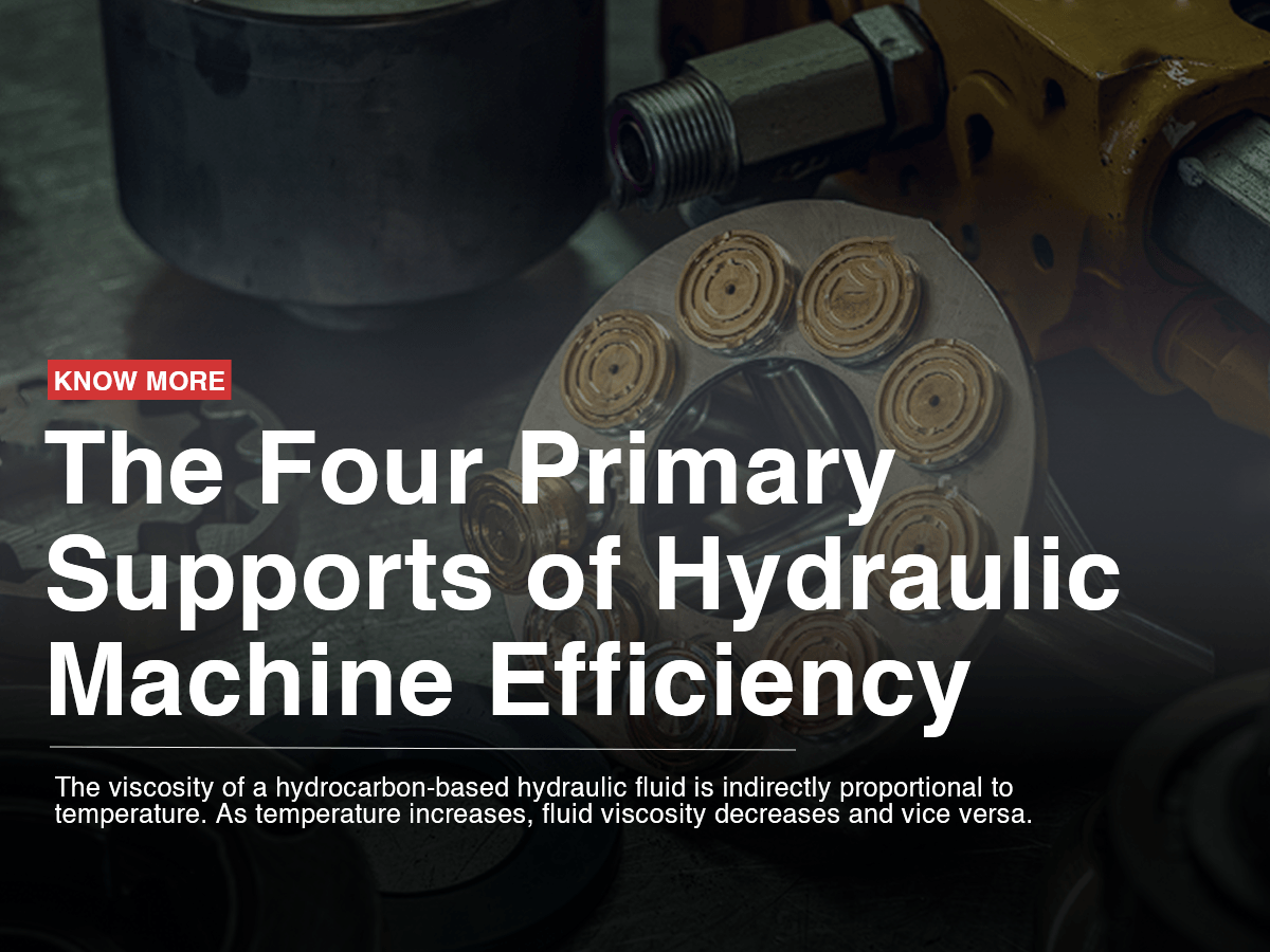 The Four Primary Supports of Hydraulic Machine Efficiency
