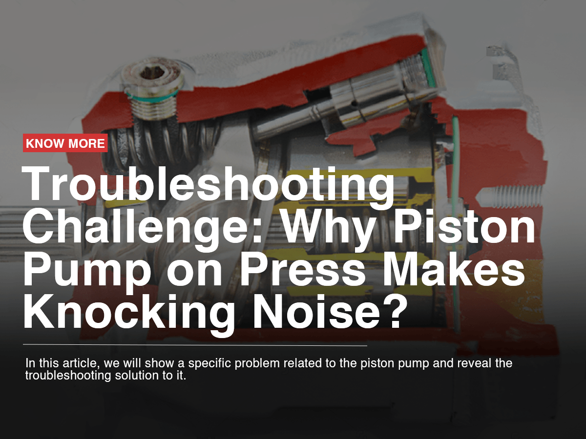 Troubleshooting Challenge: Why Piston Pump on Press Makes Knocking Noise?