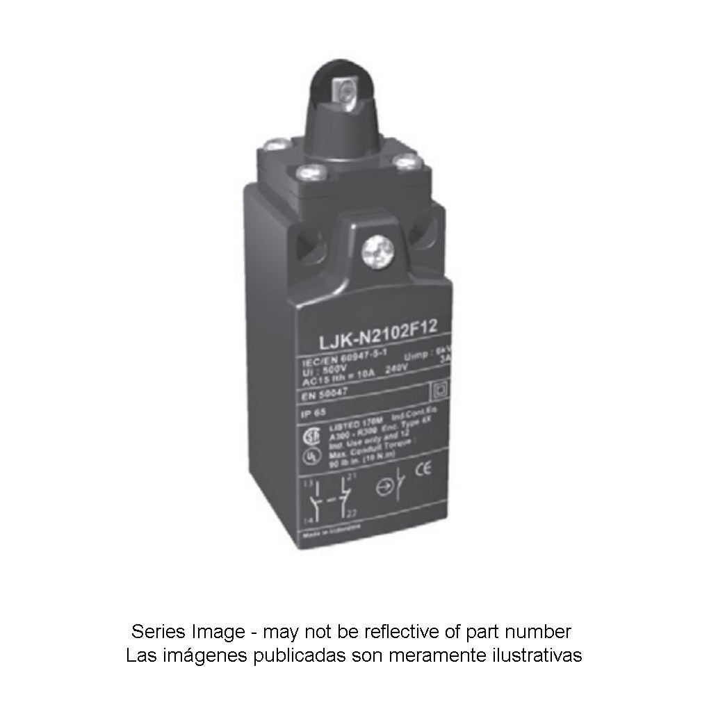 LJK Series - Compact Plastic Limit Switches with Positive Opening Mechanism - N2702F12