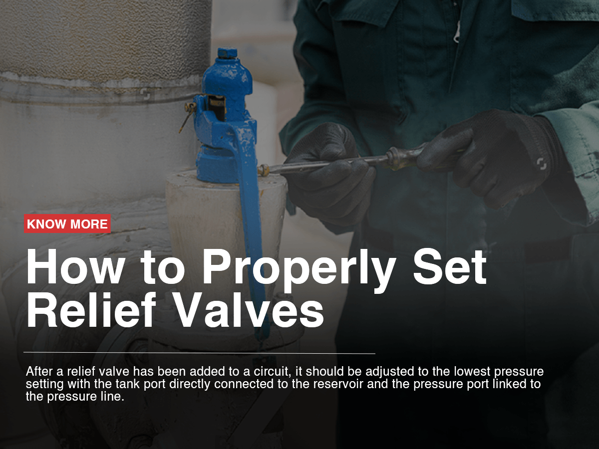 How to Properly Set Relief Valves