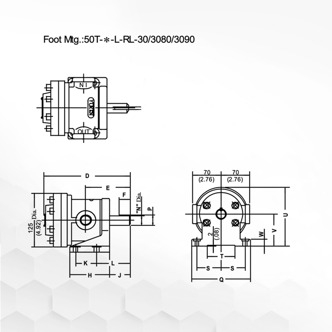 50T-36-L-RL-3090 | Fixed Displacement Vane Pump