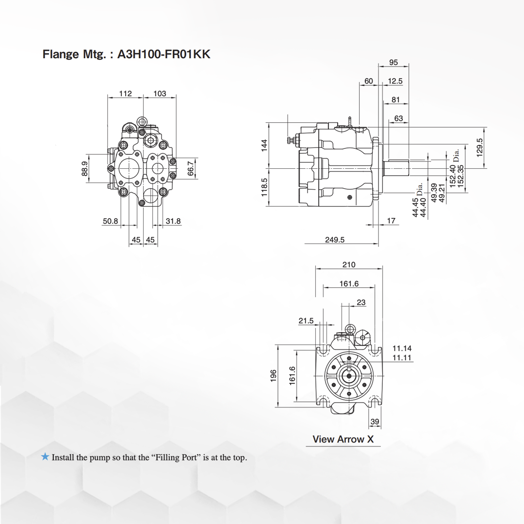 A3H100-FR01KK-10954 | Variable Displacement Piston Pump
