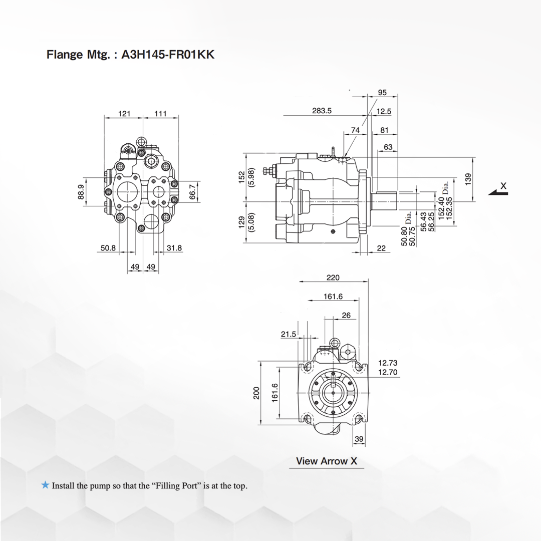 A3H145-FR01KK-10 | Variable Displacement Piston Pump