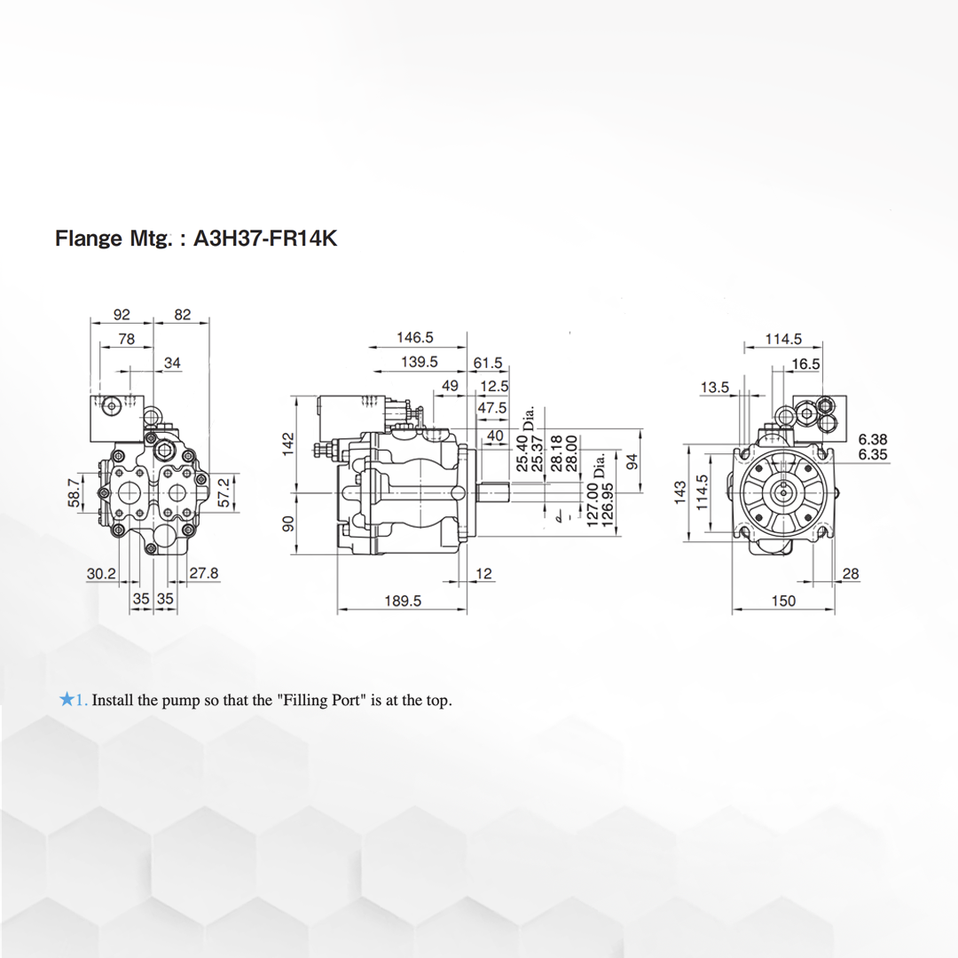 A3H37-FR14K-10 | Variable Displacement Piston Pump