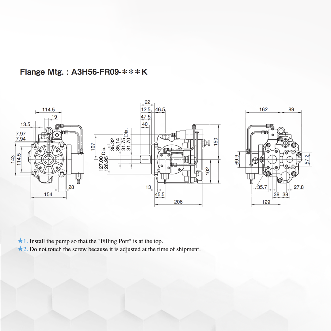 A3H56-FR09-15A4K-10 | Variable Displacement Piston Pump