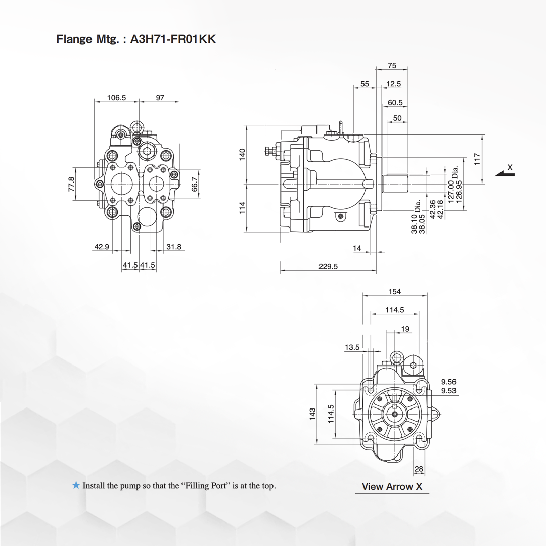 A3H71-FR01KK-1030 | Variable Displacement Piston Pump