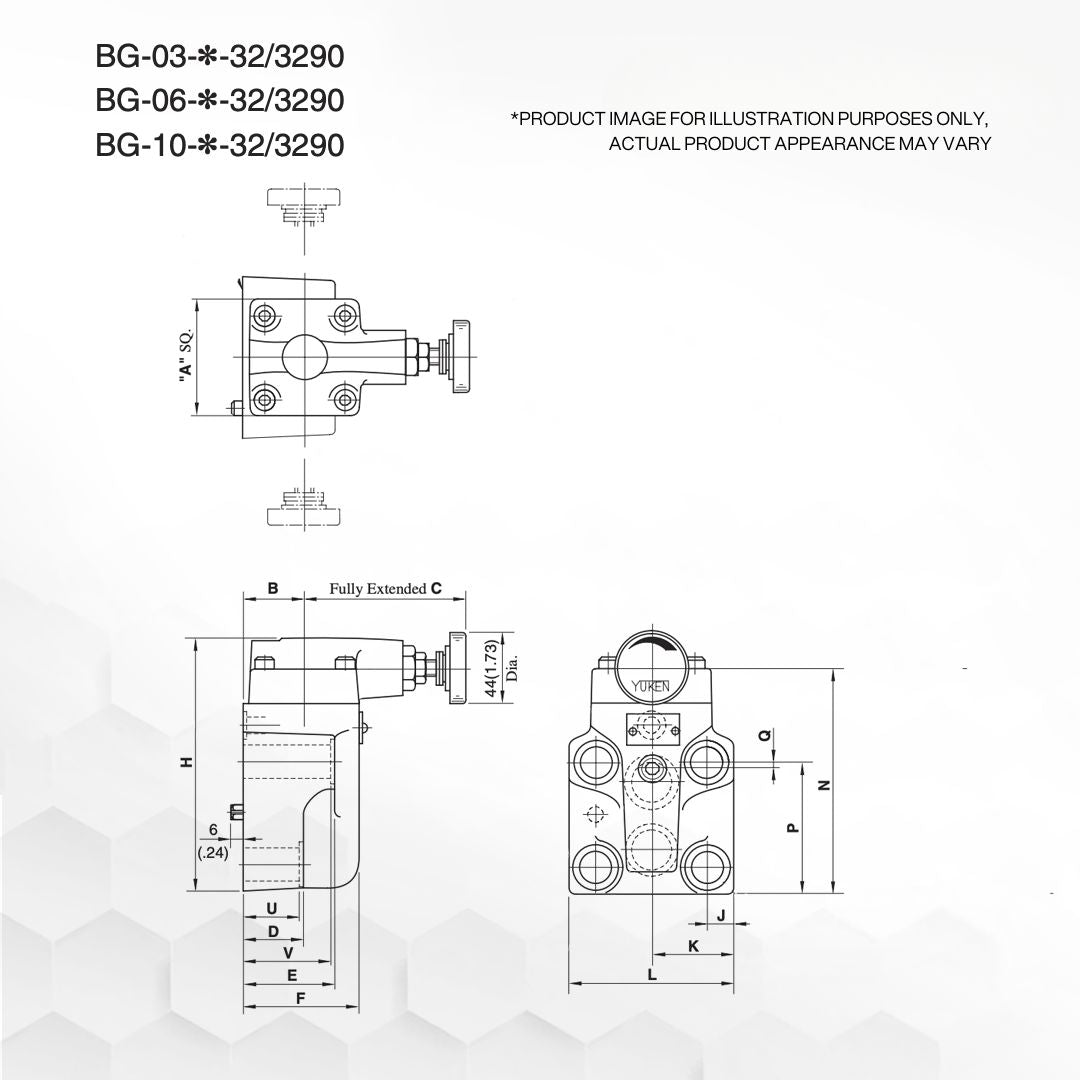 BG-06-P-32 | Pilot Operated Relief Valve