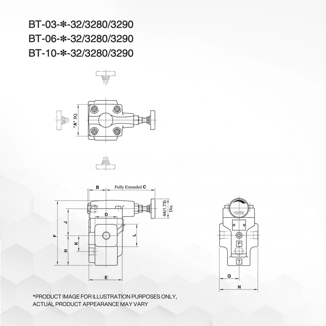 BT-10-3290 | Pilot Operated Relief Valve