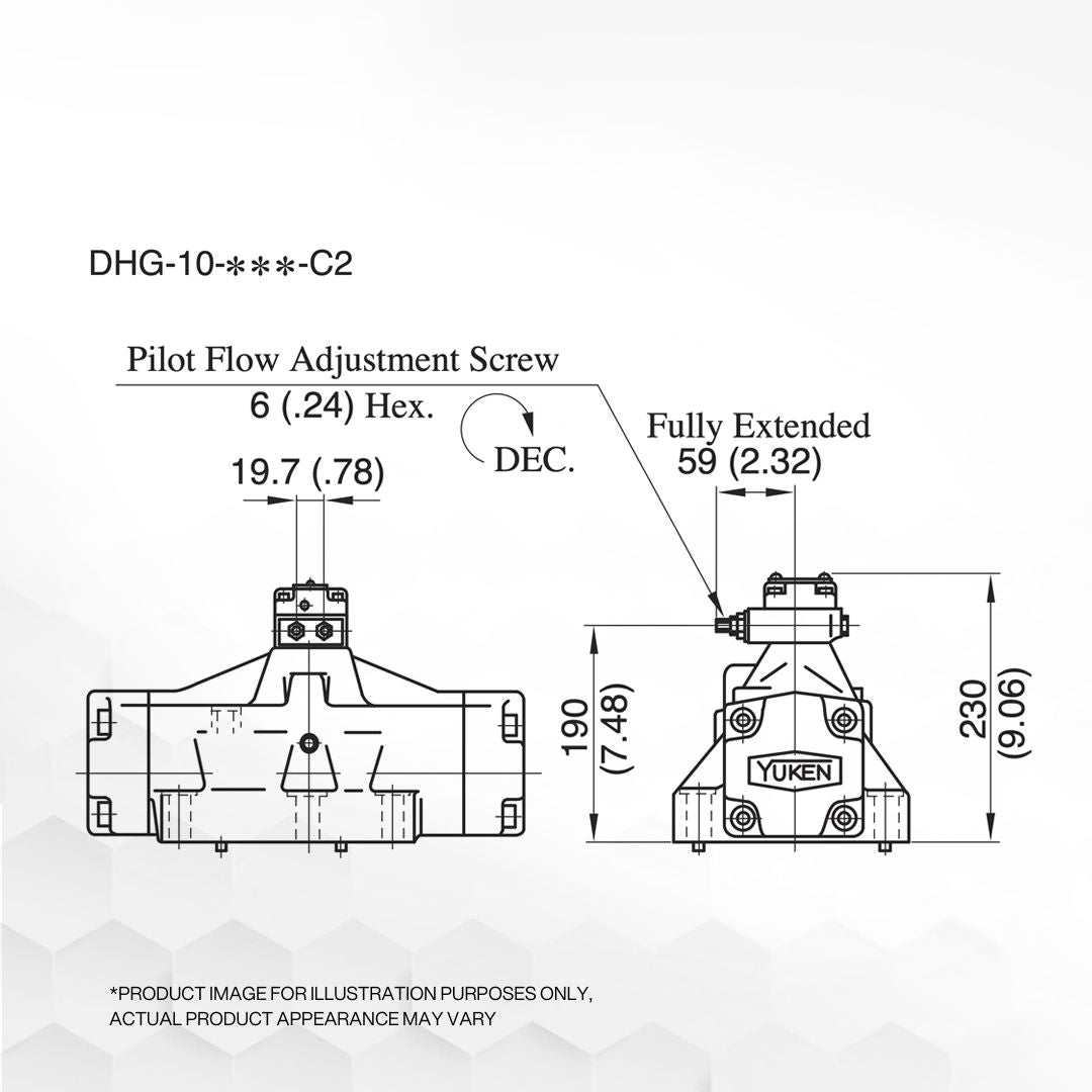 DHG-10-3C60-C2-4090 | Pilot Operated Directional Valve