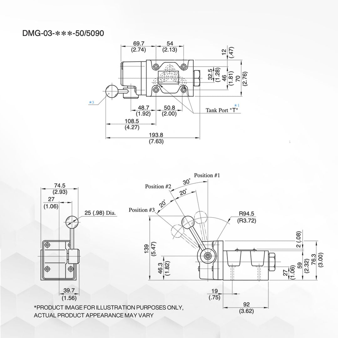 F-DMG-03-3C2-5090-L | Manually Operated Directional Valve
