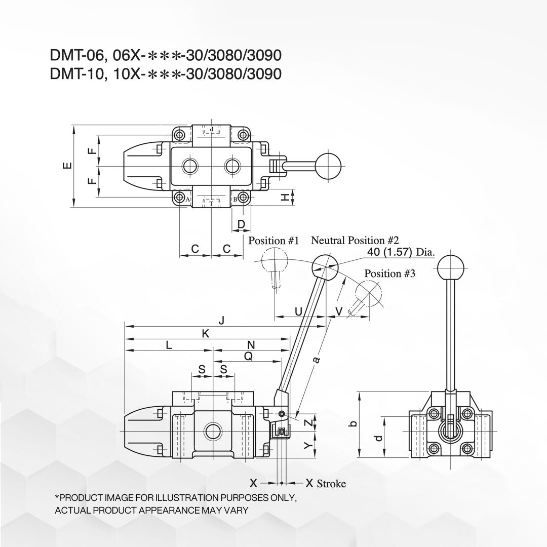 DMT-03-2B4B-50 | Manually Operated Directional Valve