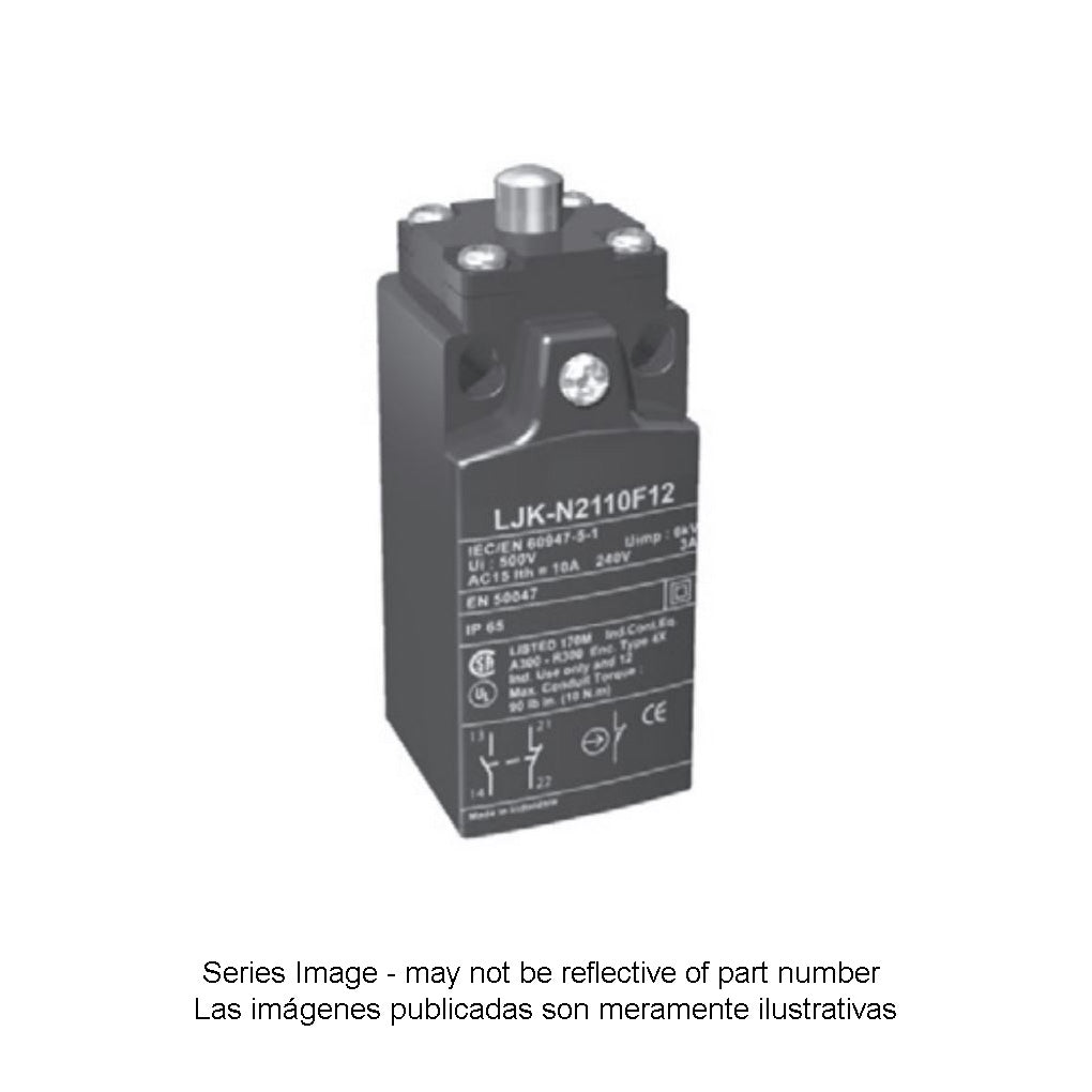 LJK Series - Compact Plastic Limit Switches with Positive Opening Mechanism - N2110F12
